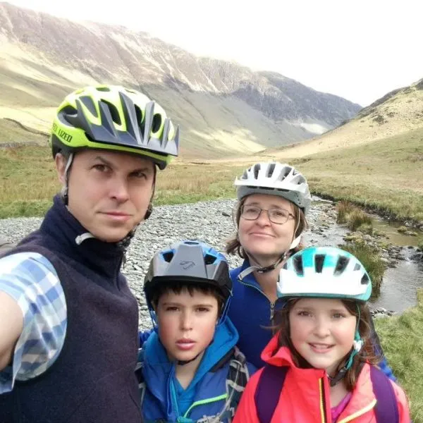 Cycling through Honister Pass