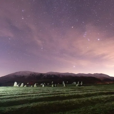 Castlerigg stone circle by starlight