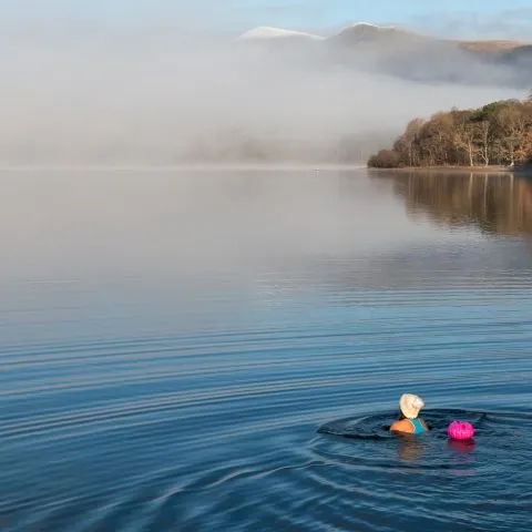 Winter wild swimming